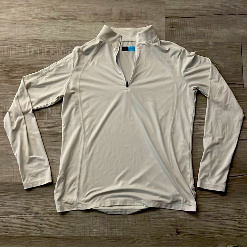 PGA Tour, white, zipper shirt.   Women’s or Men’s.
